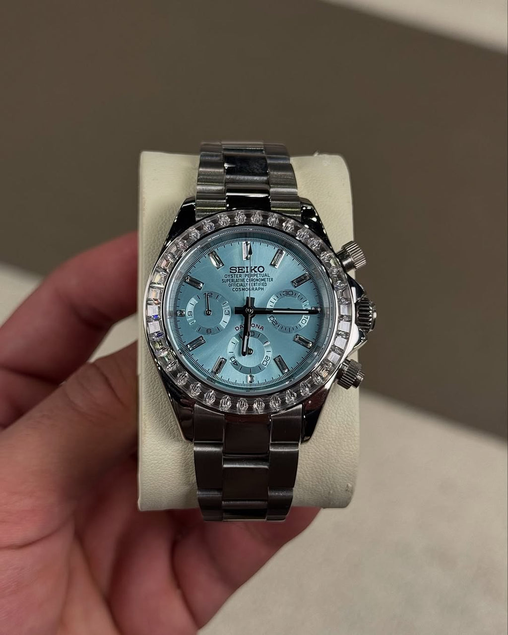 Baguette Diamond Ice Blue