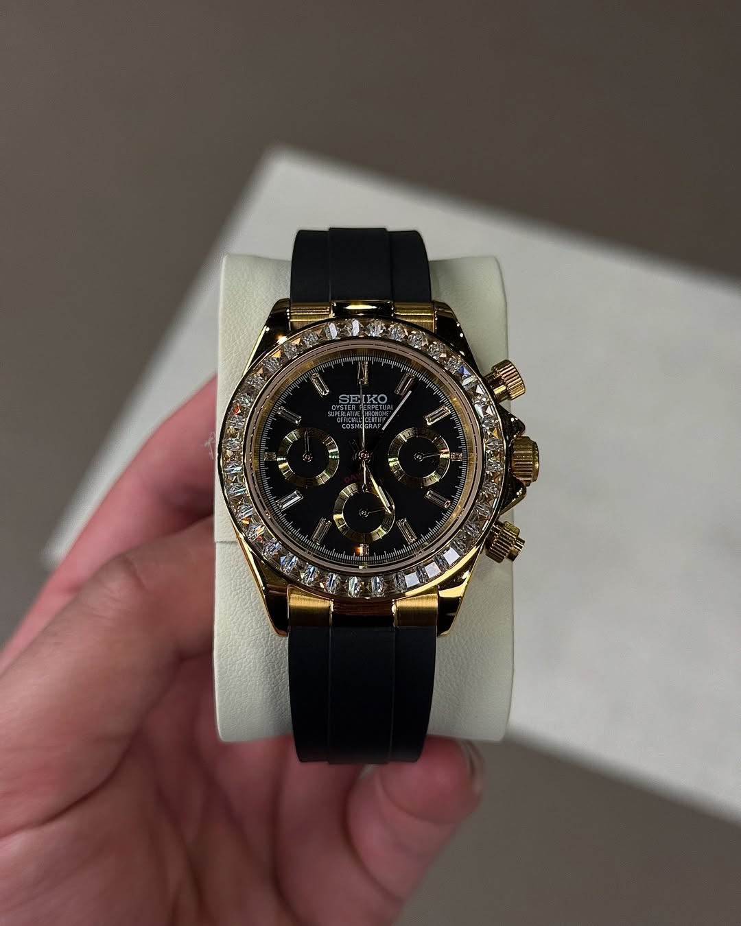 Cadran souple or et diamants