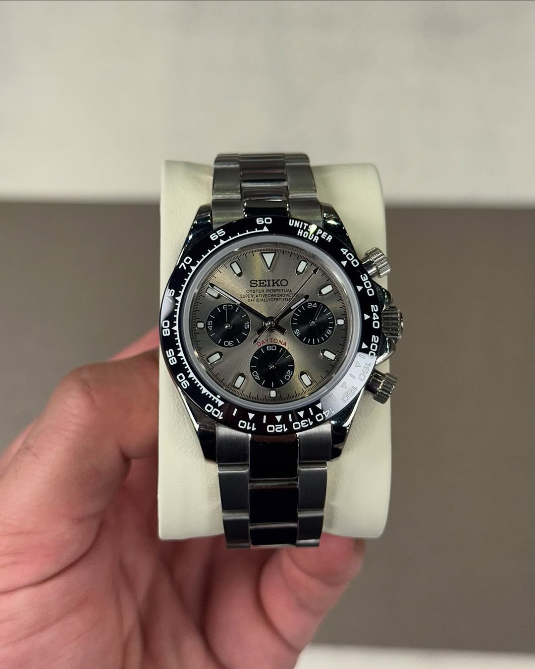 Cadran gris satiné Racer