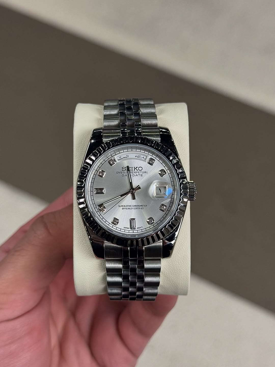 Pearl White Diamond Dial