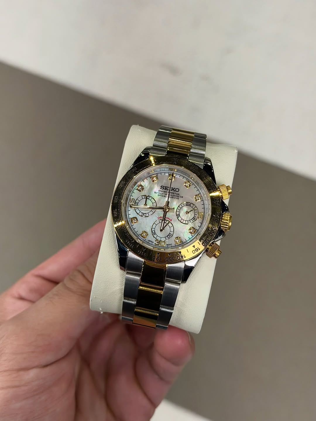 Gold White Roman Dial