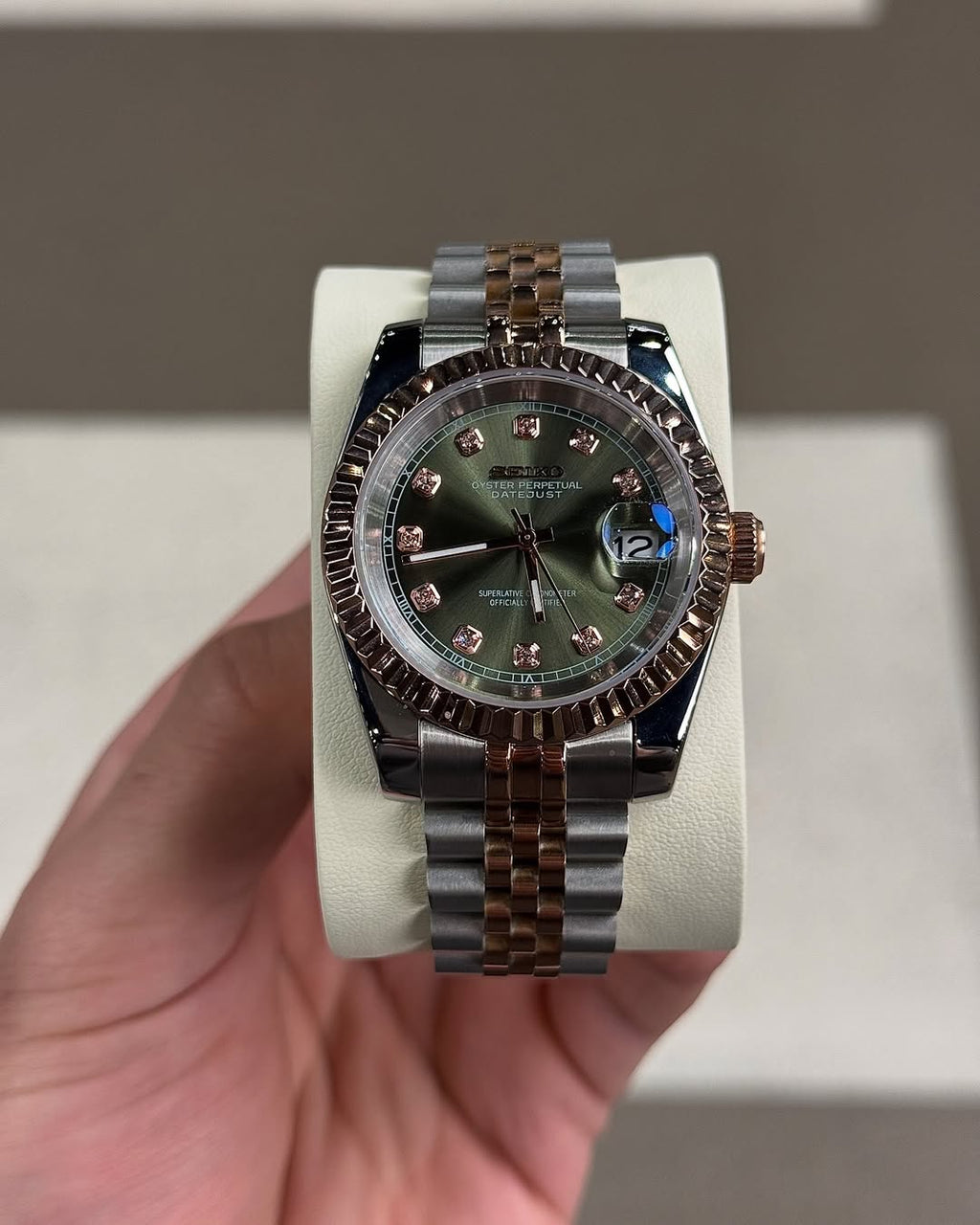 Royal Olive Diamond Dial