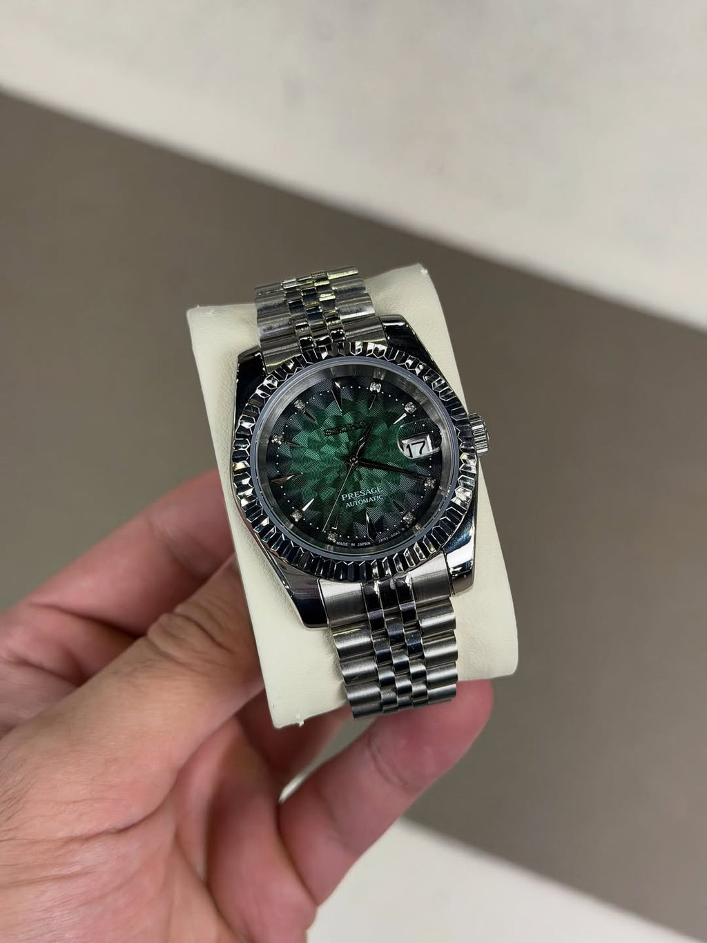 Vert menthe géométrique