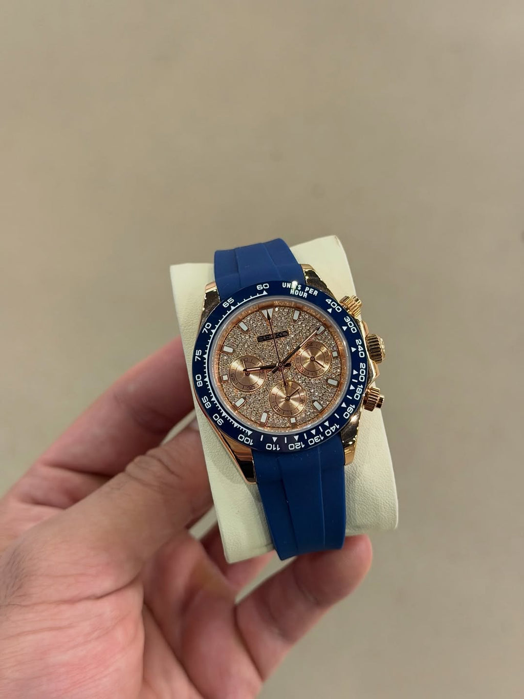 Noble Chrono Bleu Foncé Flexible