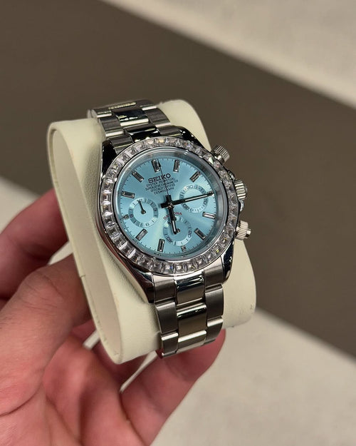 Baguette Diamond Ice Blue