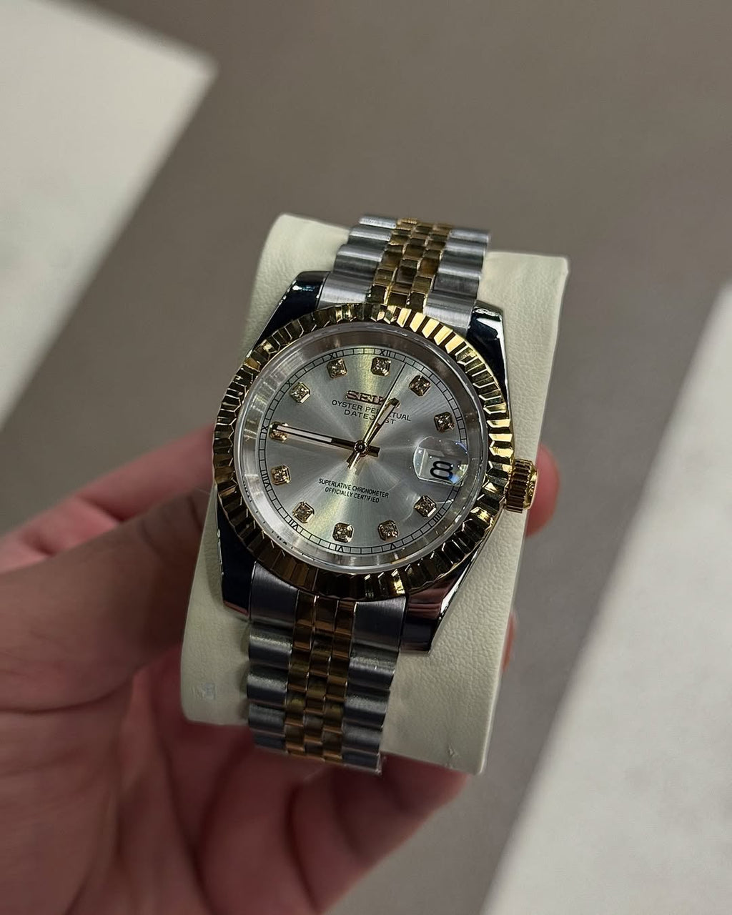 Cadran diamanté Golden Luxe