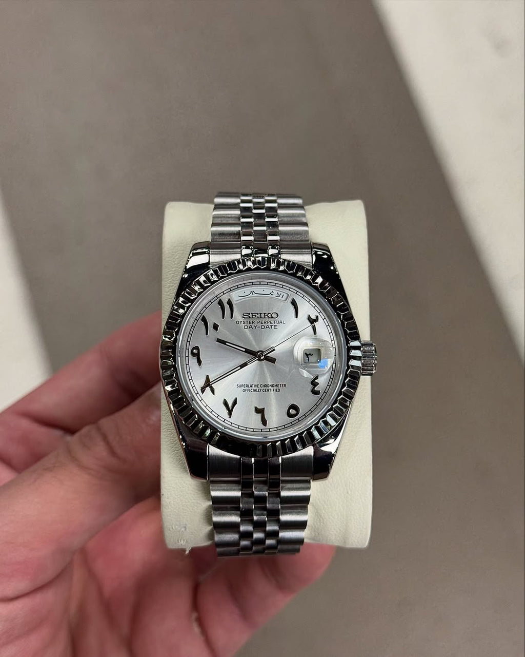 Cadran arabe platine