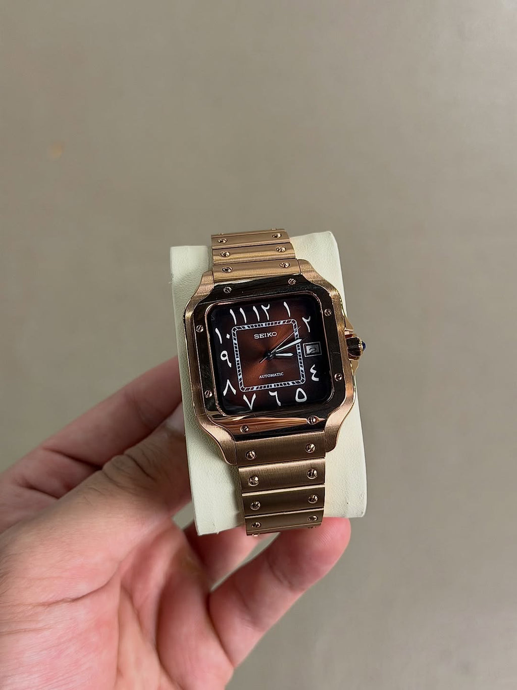 Signature Rose Gold Arabic Dial