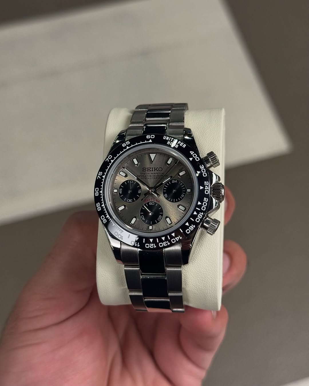 Cadran gris satiné Racer