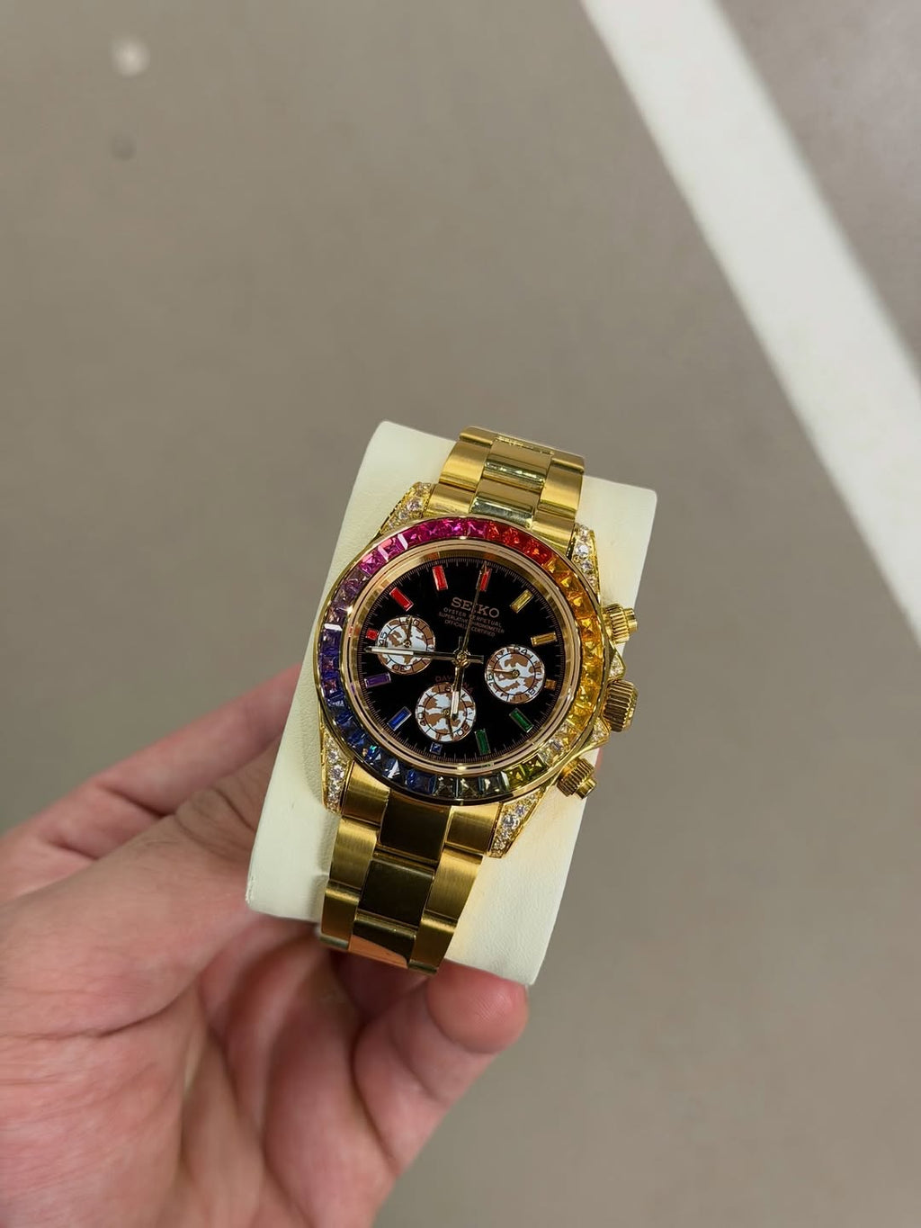 Or Diamant Arc-en-ciel