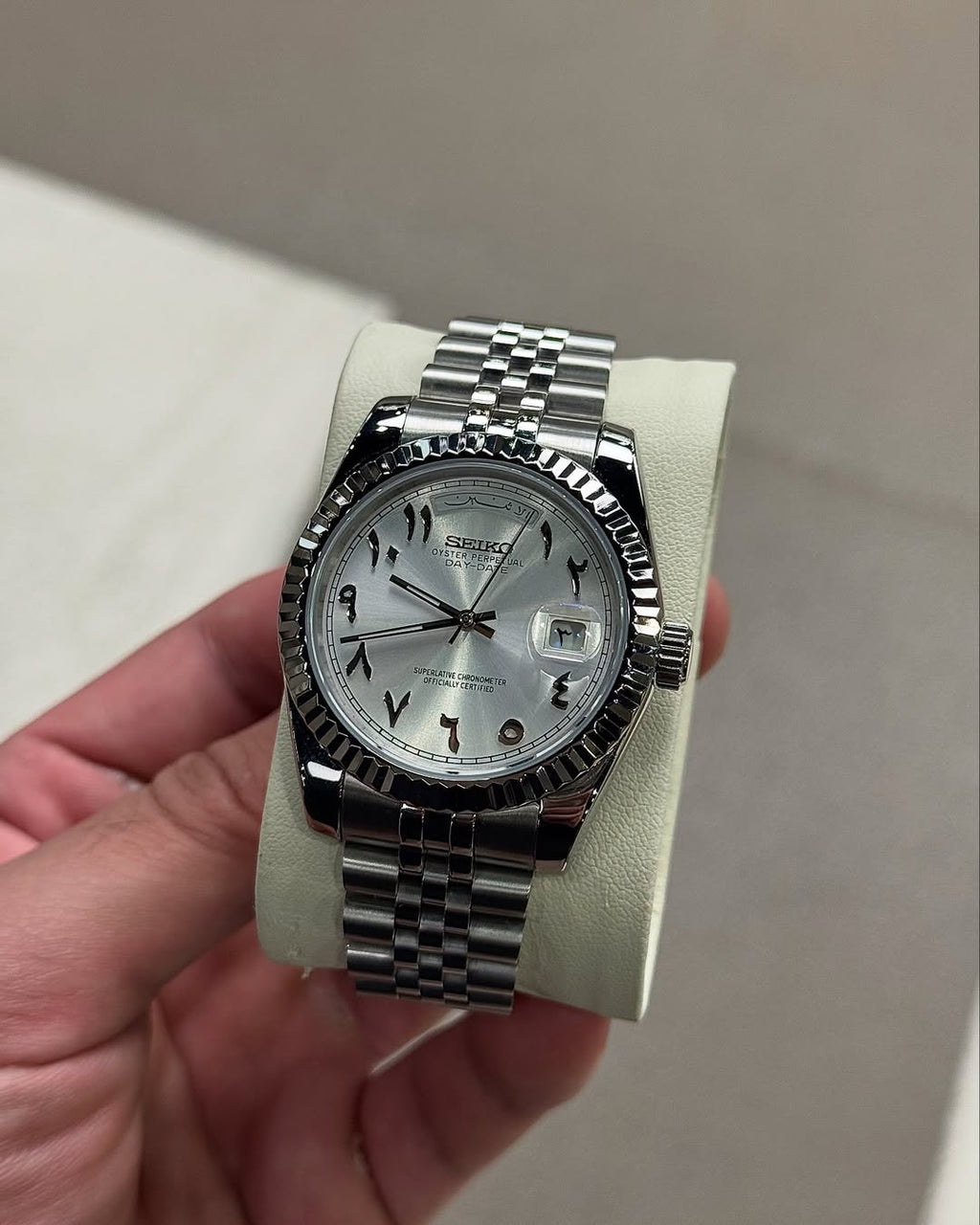 Cadran arabe platine